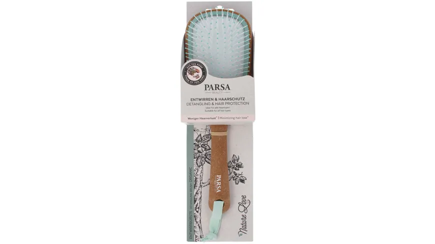PARSA Beauty Nature Love Kork Entwirr-Haarbürste Wet & Dry Organic groß