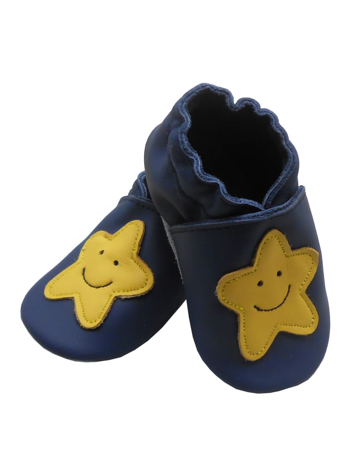 Yalion Leder-Krabbelschuhe 