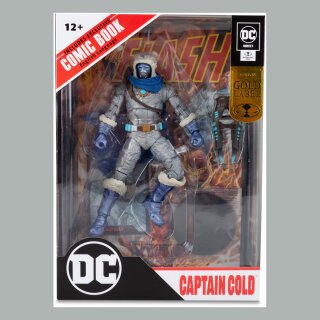 DC Direct Actionfigur & Comic Captain Cold Variant (Gold Label) (The Flash) 18 cm
