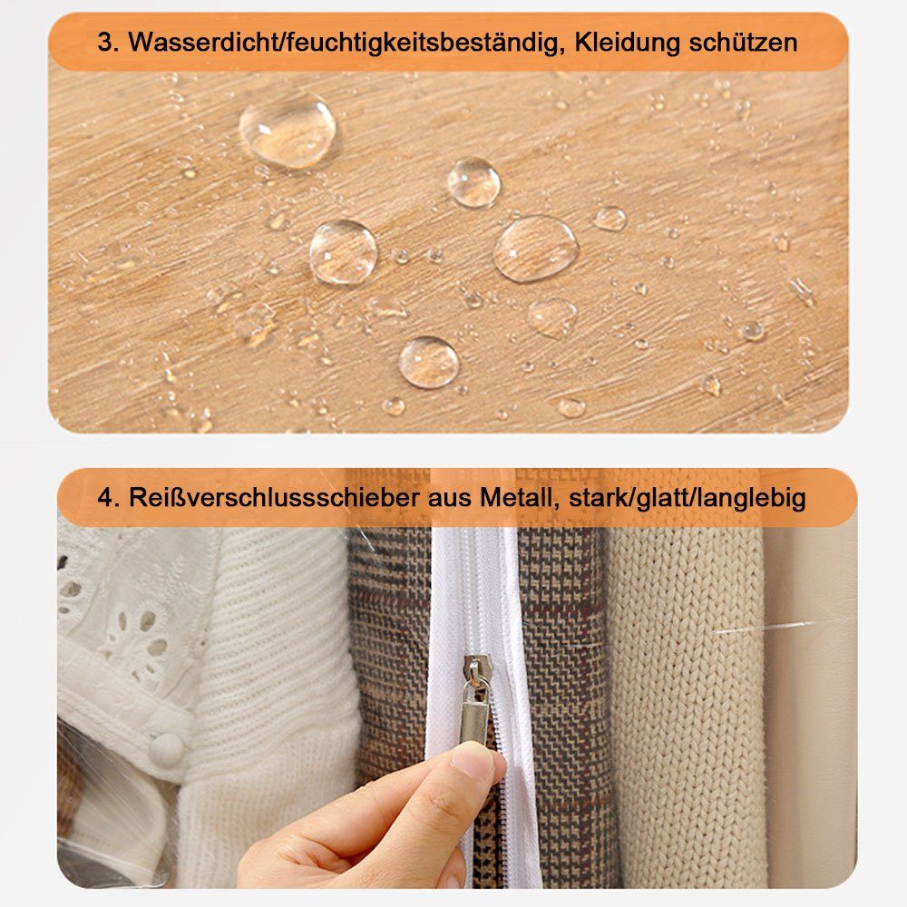 JOYOLEDER Kleidersack Hängende Kleidung staubdichte Abdeckung für Garderobe (1 St)