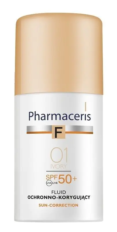 Pharmaceris F Προστατευτικό και Διορθωτικό Υγρό SPF50+ 01