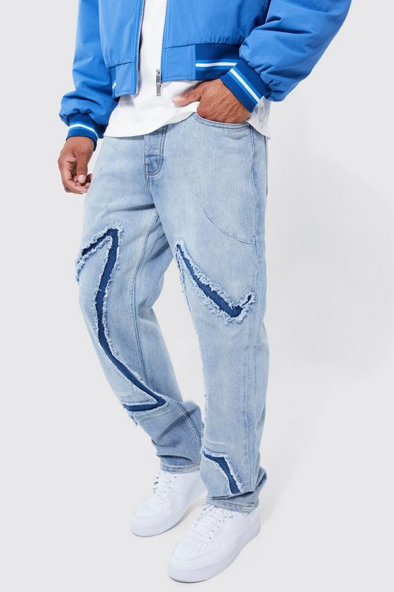 Lockere Jeans mit Cut-Out