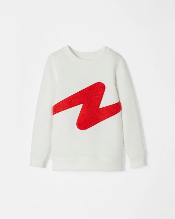 Sweat-shirt molletonné Thermolactyl à motif placé enfant
