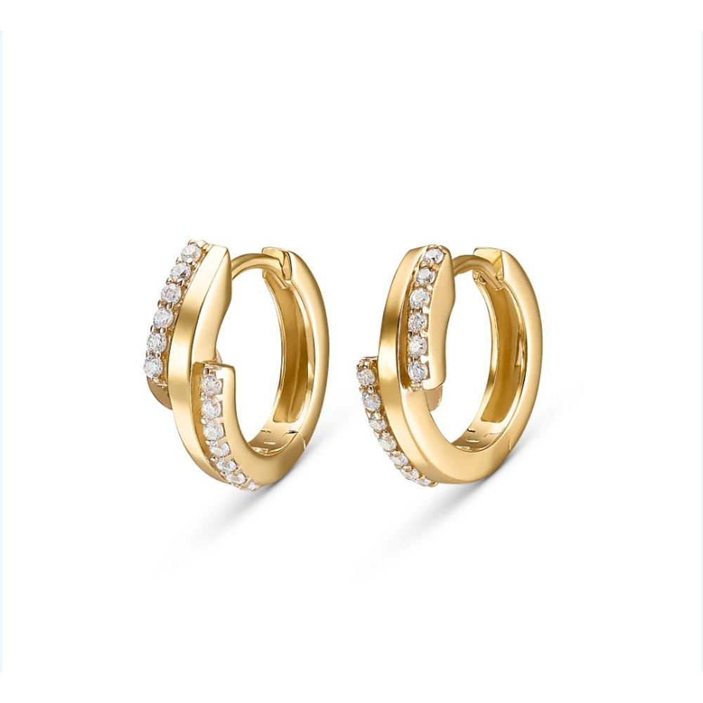 FAVS Créoles 375 Or jaune Boucles d'oreilles