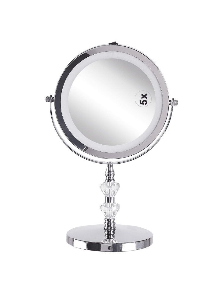 Beliani Kosmetikspiegel LAON in Silber - (W) 20 x (H) 31 x (L) 14 cm günstig kaufen onesize