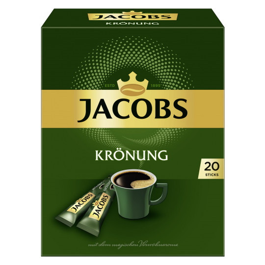 Jacobs Krönung Löslicher Kaffee Sticks 20x 1,8G