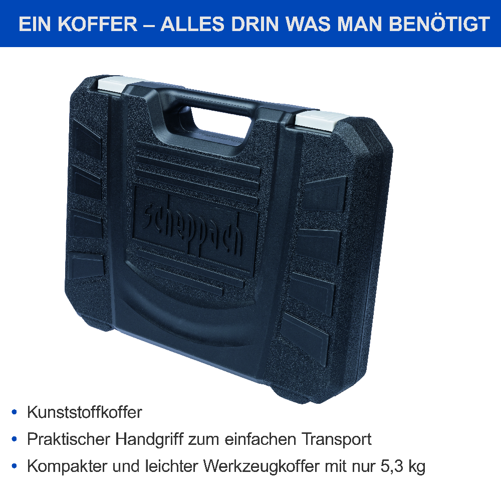 Scheppach Werkzeugkoffer 97-tlg. WZK120