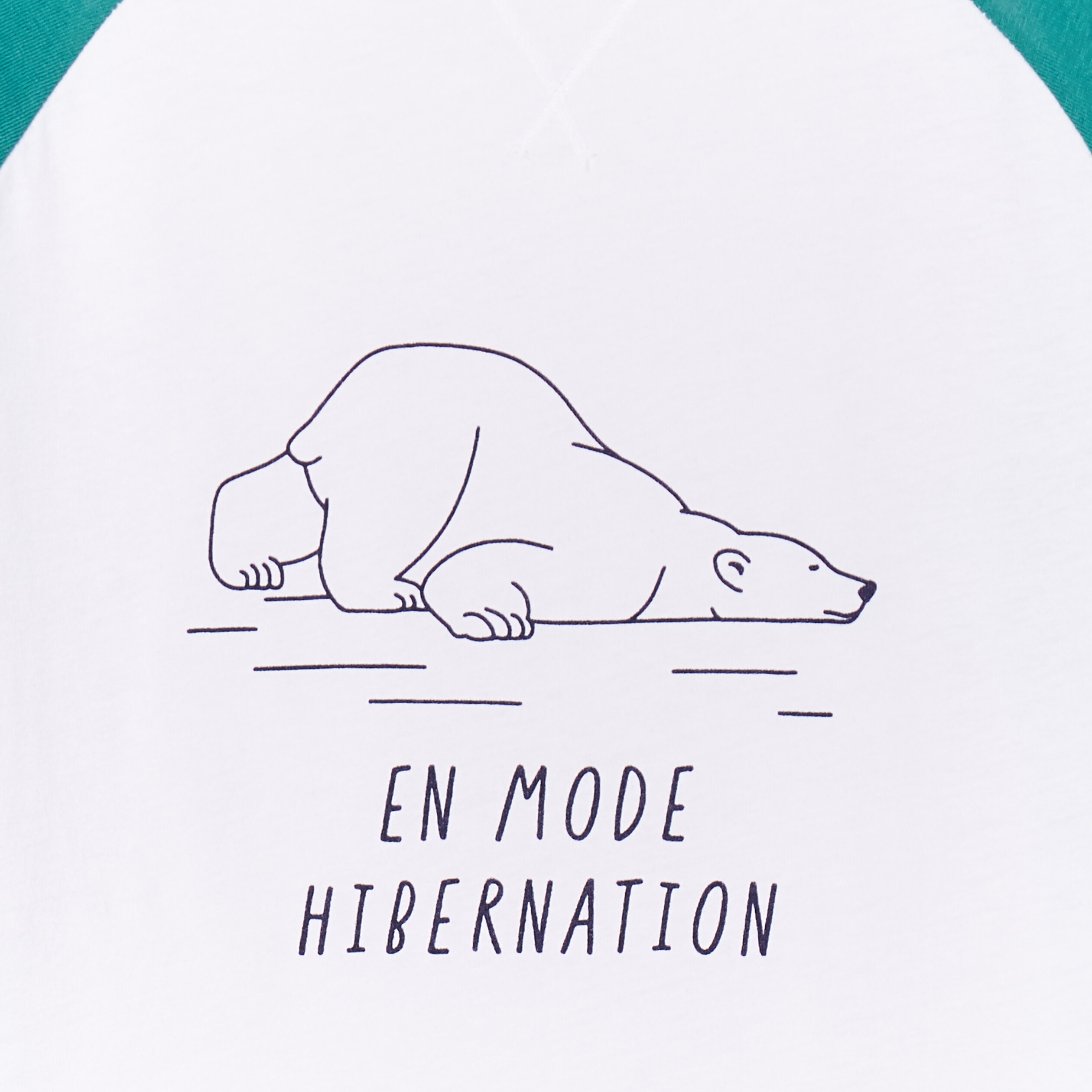 Ensemble pyjama pantalon coton vert émeraude garçon | La Halle