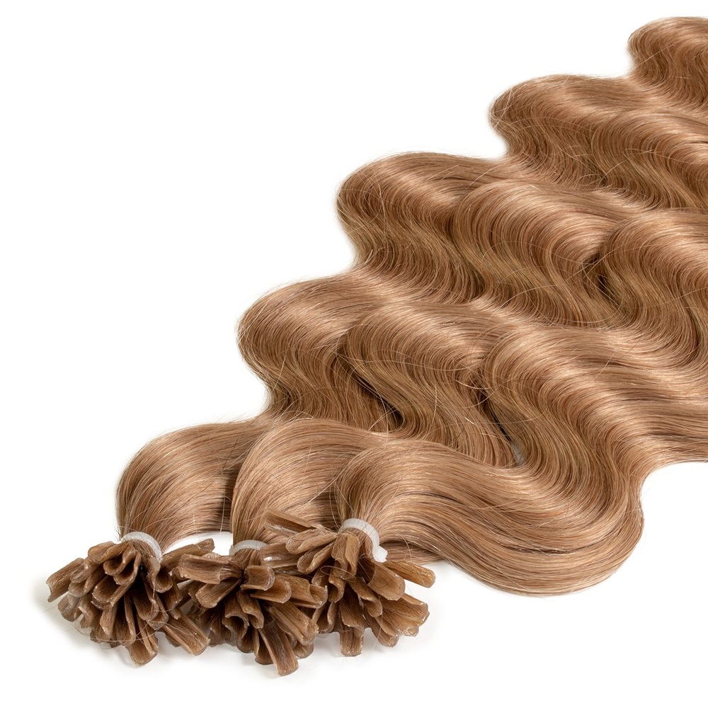 hair2heart Extensions à chaud Bonding Premium cheveux naturels #14 blond foncé 0.5g extensions