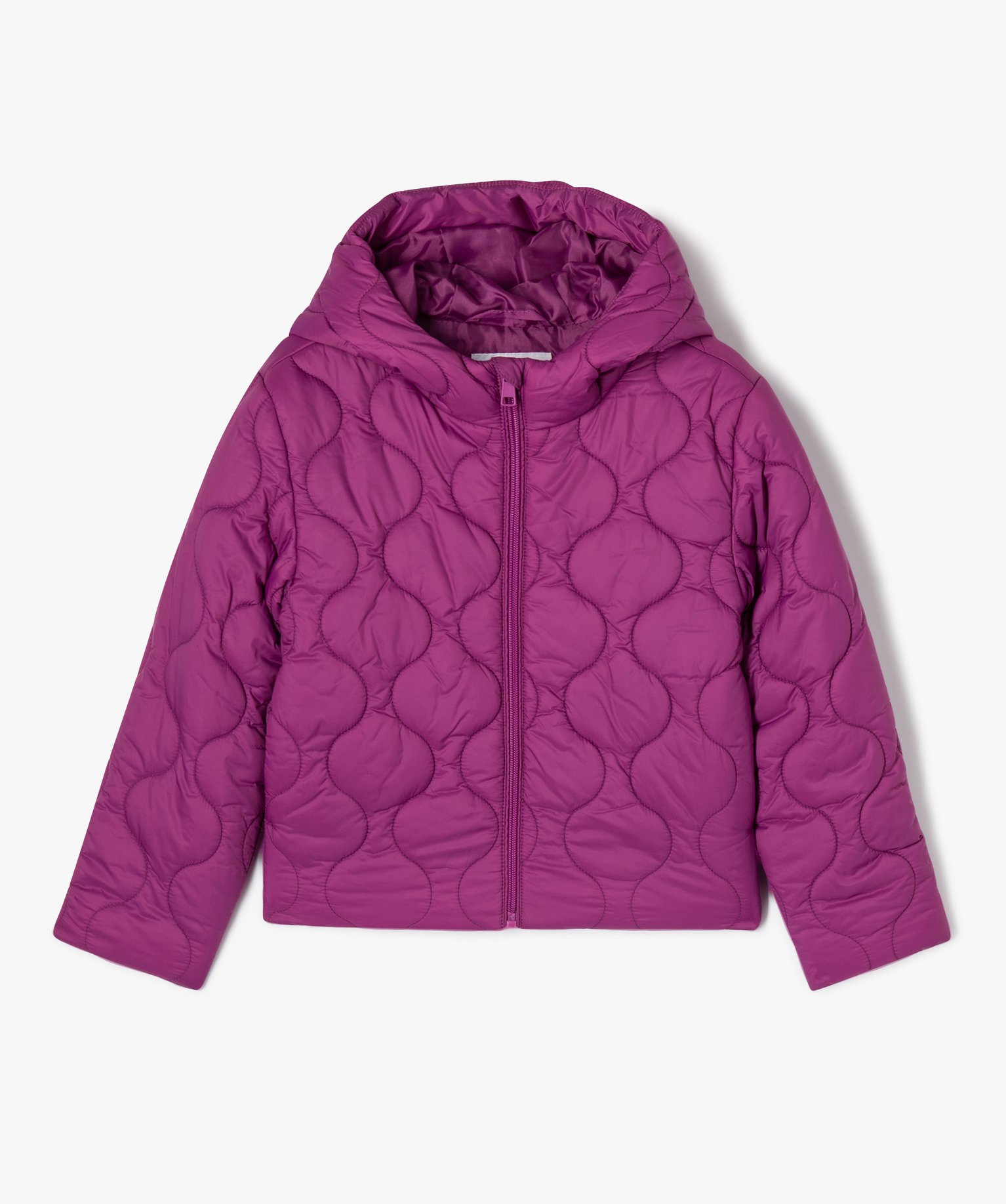 Doudoune matelassée avec dessus déperlant fille violet | GEMO