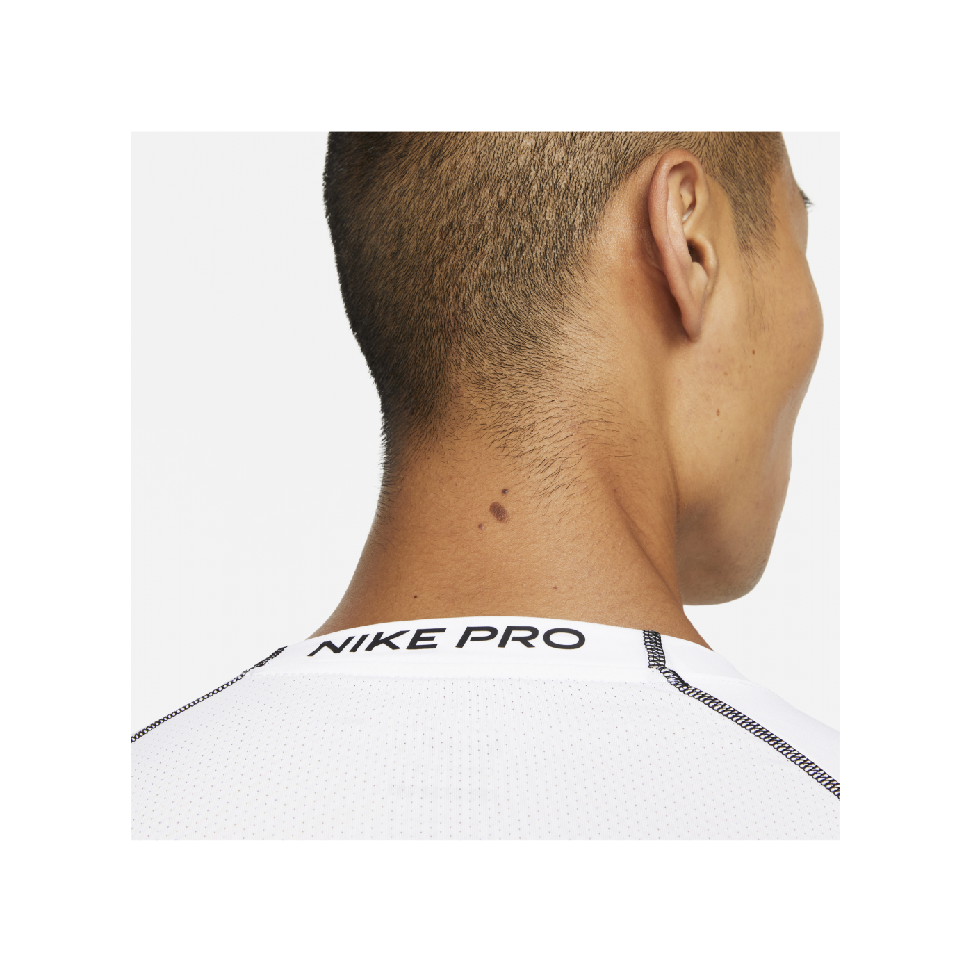 Nike Pro Tight-Fit T-Shirt Weiss Schwarz F100