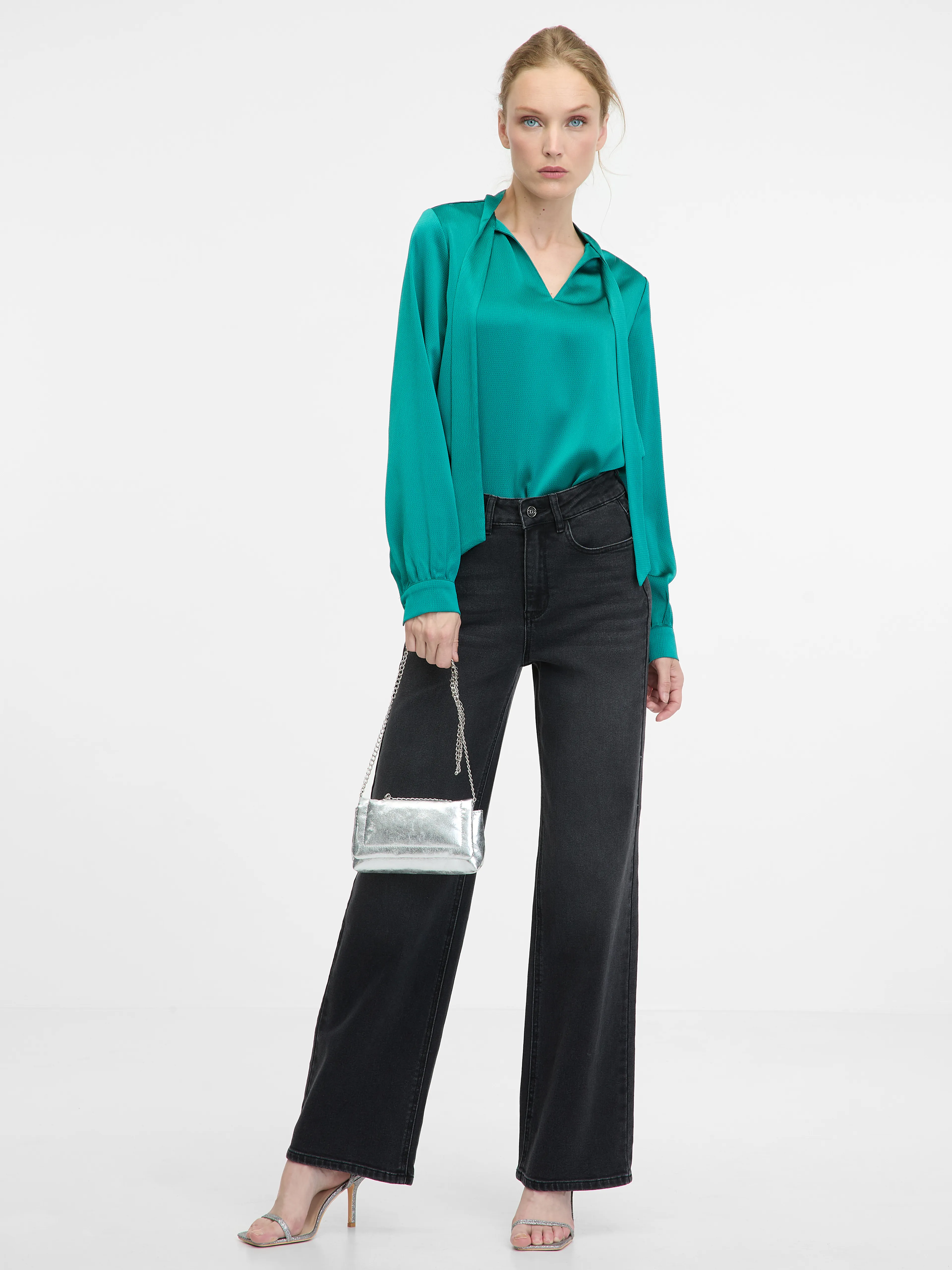 Grüne Damen-Bluse ORSAY