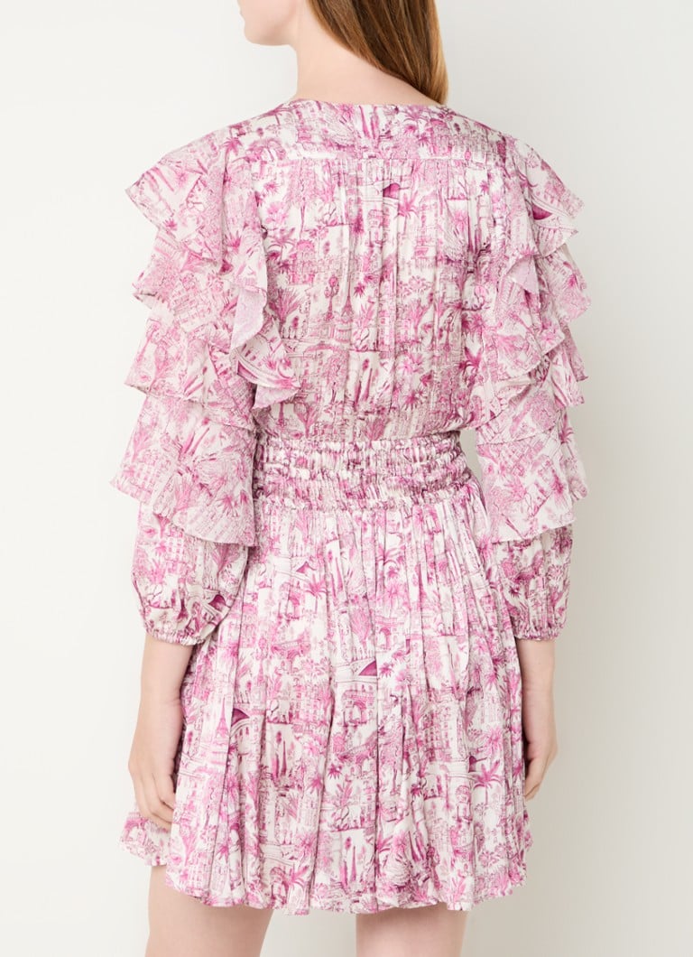 Rochie-tunică cu imprimeu Maje