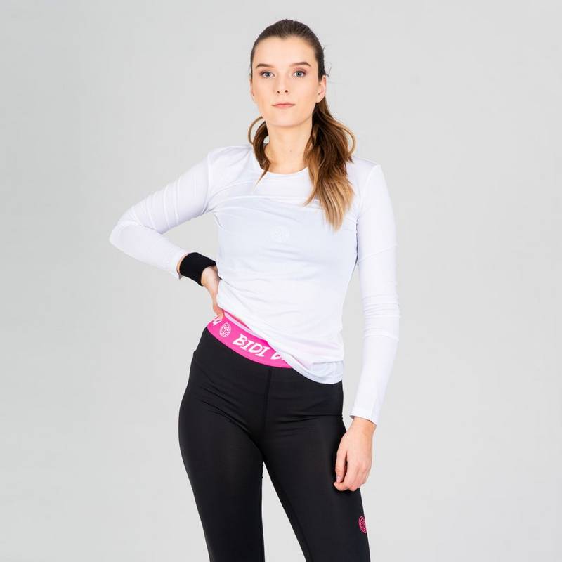 BIDI BADU Pia Tech Roundneck Longsleeve Tennisshirt Damen