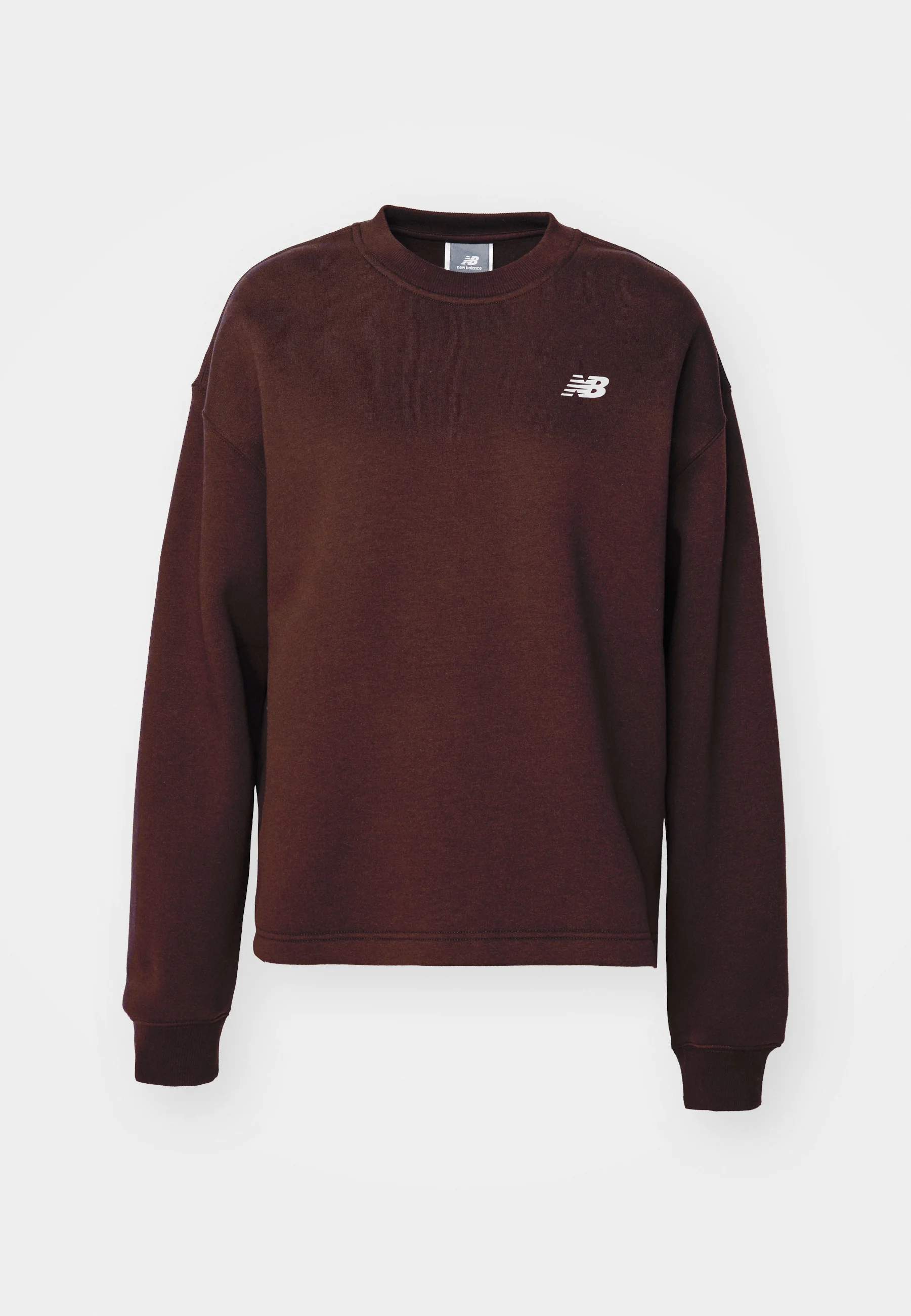 Sudadera New Balance LINEAR HERITAGE con cuello redondo y espalda cepillada