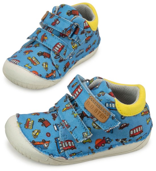 DD Step ~ MidCut Klettschuh ~ Blue Cars