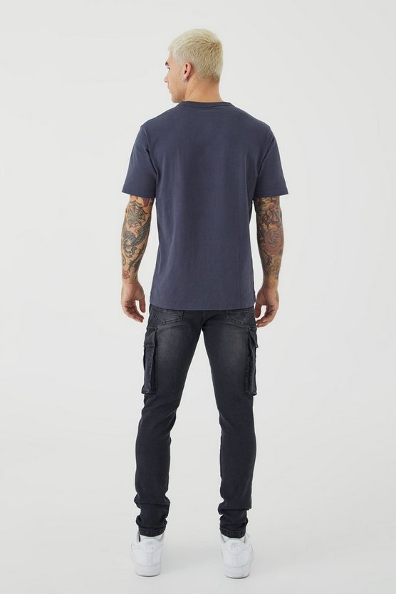 Skinny Stretch Cargo-Jeans