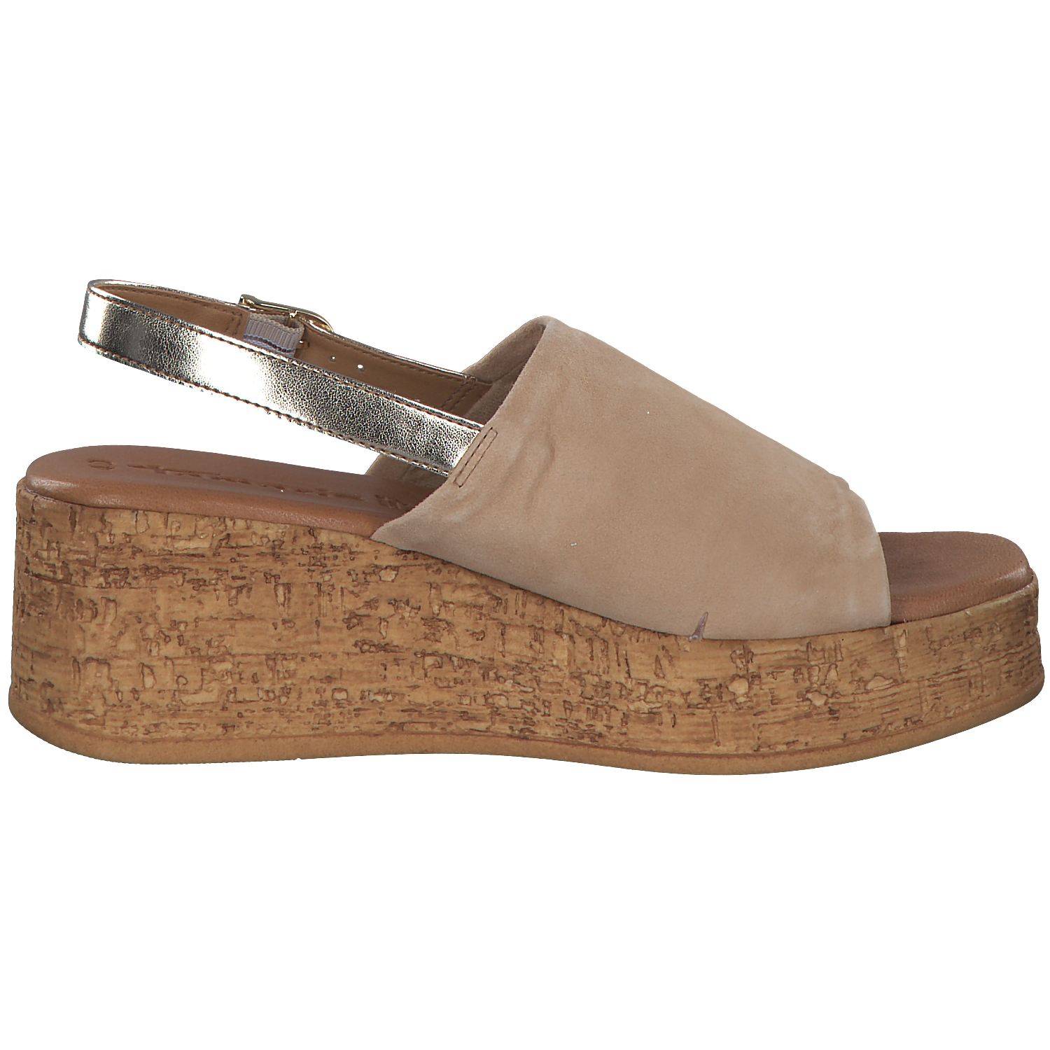 Tamaris 28393-42, Plateau-Sandaletten, Damen, Beige