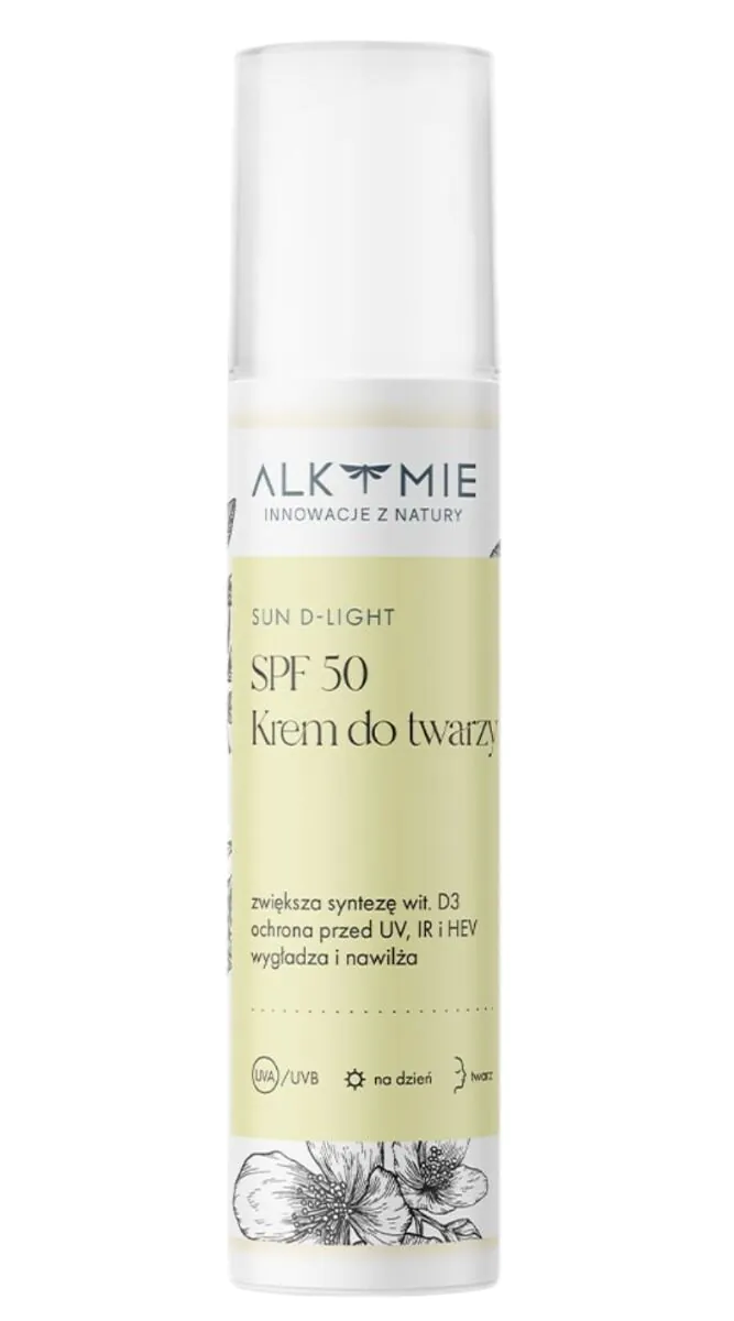 Alkmie Sun D-Light ansigtscreme SPF 50