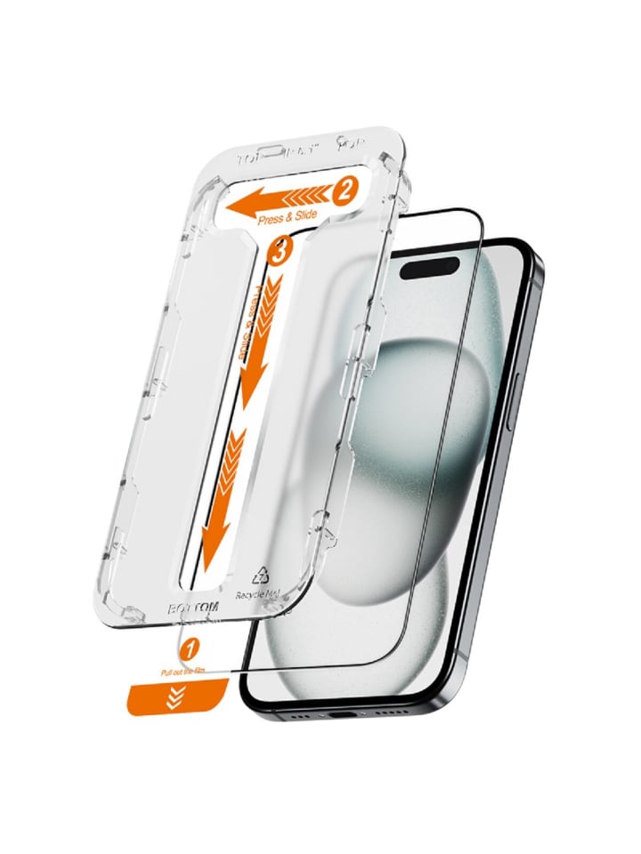COFI 1453 Crong EasyShield 2er-Pack - Displayschutzglas Schutzglas in Transparent günstig kaufen iPhone 15 Plus