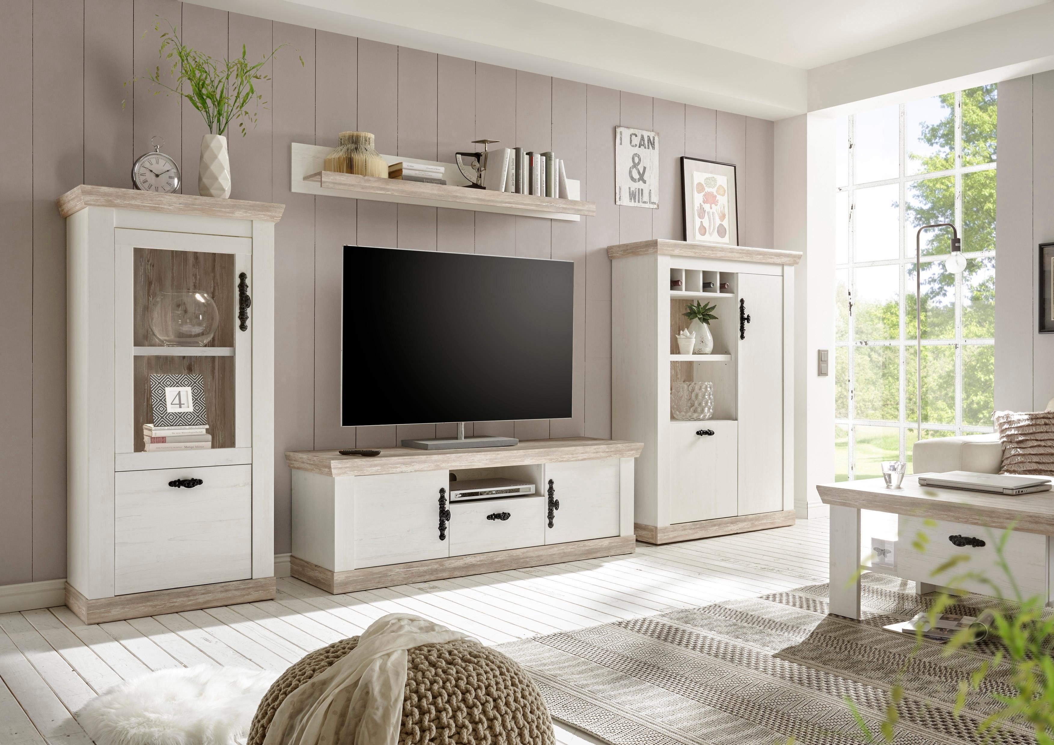 Home affaire TV-Board Florenz, im romantischen Landhaus-Look, Fernsehtisch Breite 156 cm