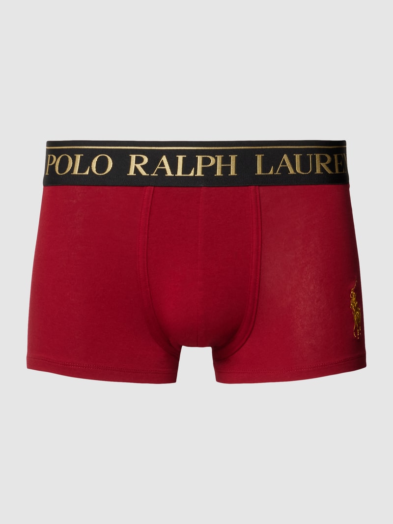 Trunks mit Label-Stitching in rot