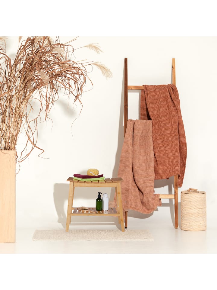 relaxdays Badhocker in Natur - (B)51,5 x (H)45 x (T)34 cm günstig kaufen onesize