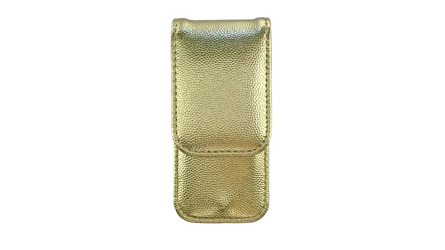 Rahmenmaniküre Etui, 3-teilig, Metallic Gelb-Gold, Glitzer metallic Gelb-Gold, Glitzer