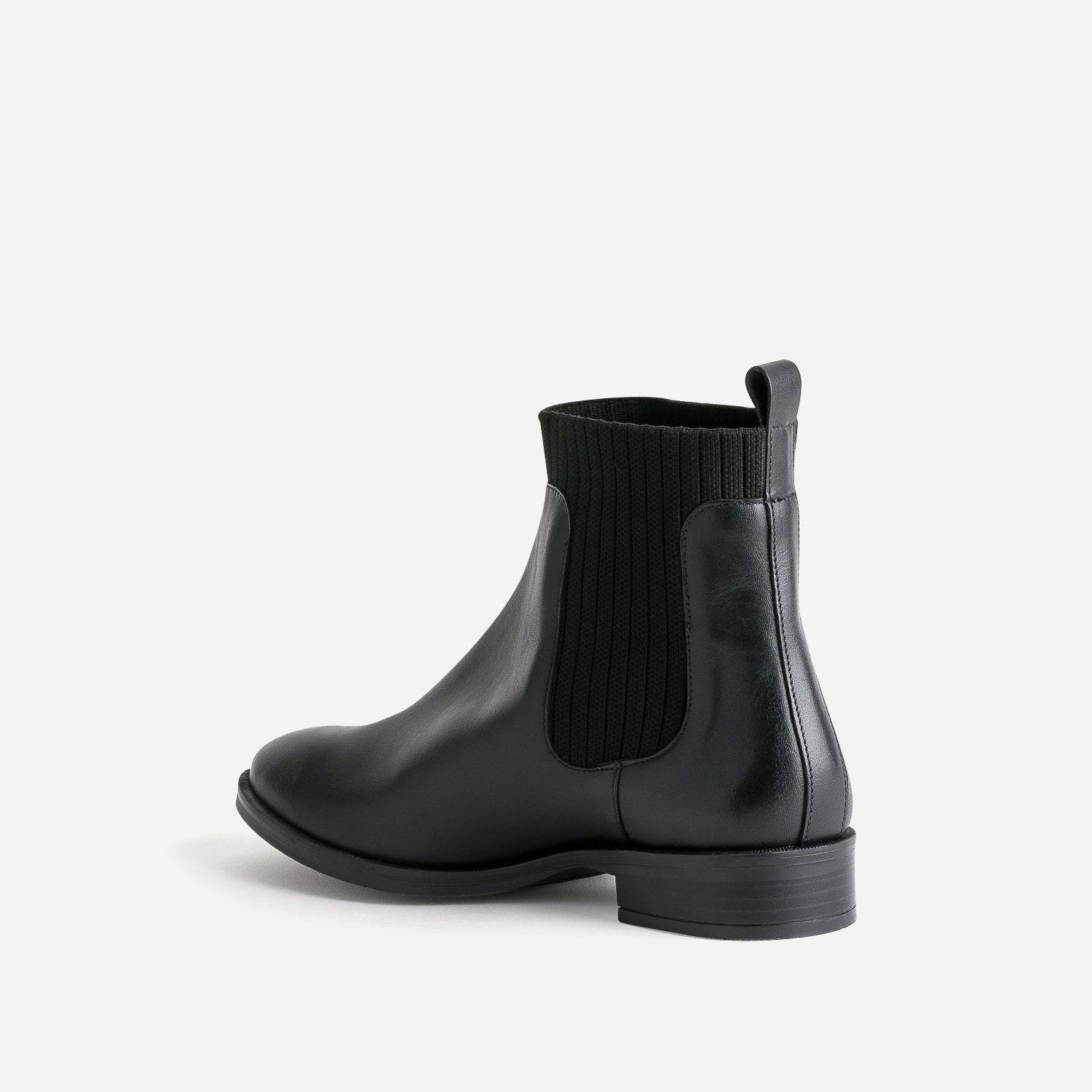 Chelsea boots ERAM FLEX noir en cuir