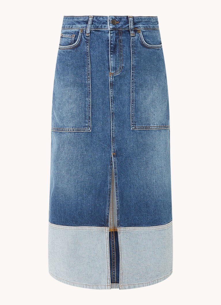 Jupe midi en jean Vicky de ba&sh avec fente