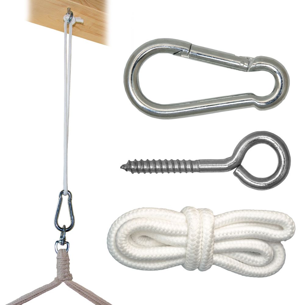 AMANKA Hängematte Befestigung mit Karabiner