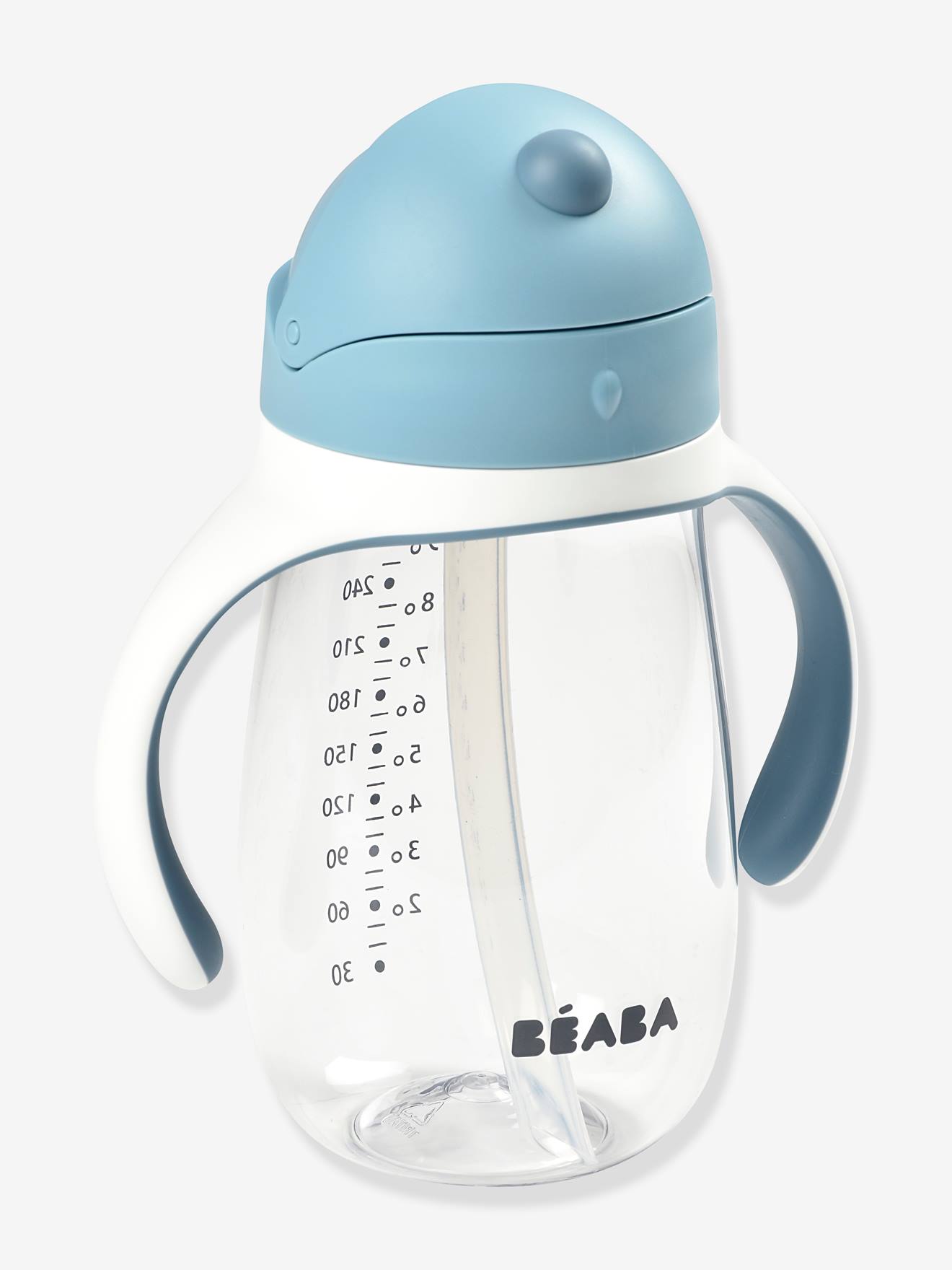 Tasse paille (300 ml) BEABA bleu