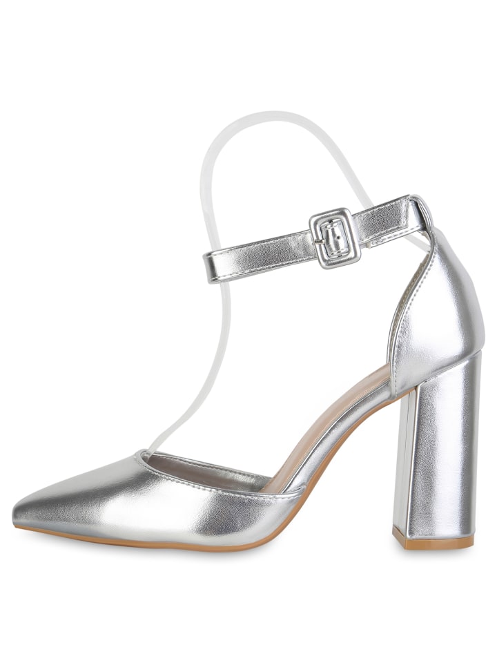VAN HILL Spitze Pumps Alice in Silber günstig kaufen