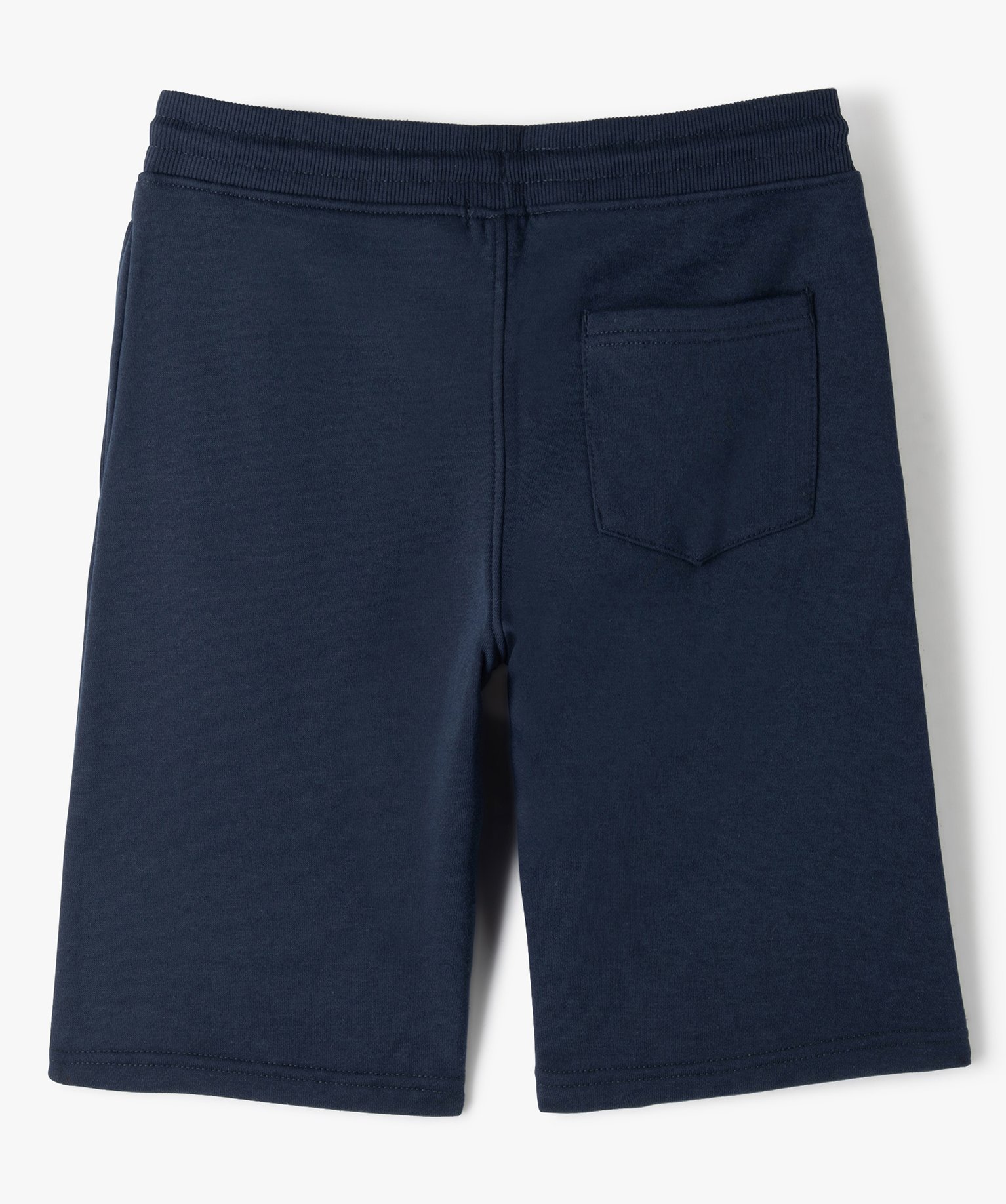 Bermuda en jersey molletonné et taille élastiquée Garçon marine | GEMO