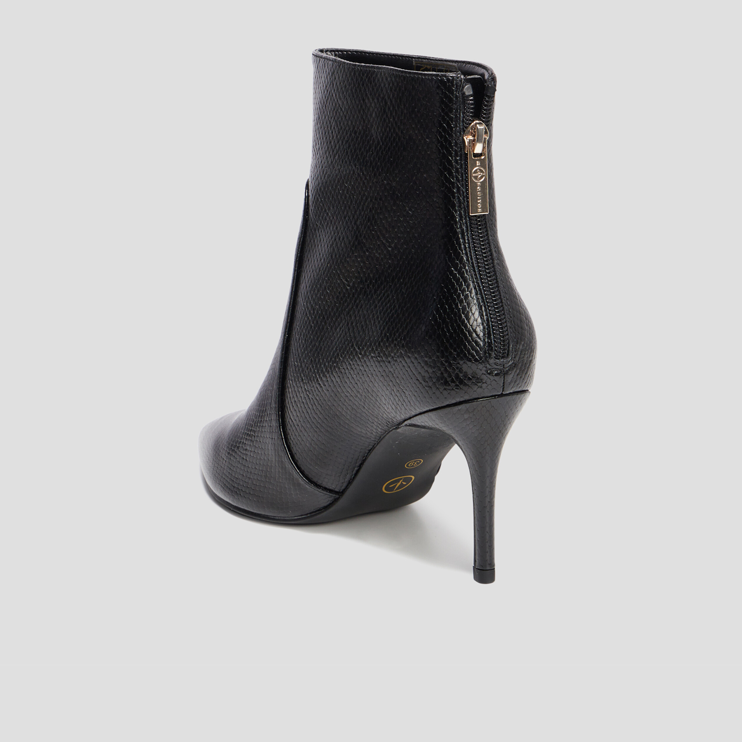 Bottines à talons bouts pointus noir femme | La Halle
