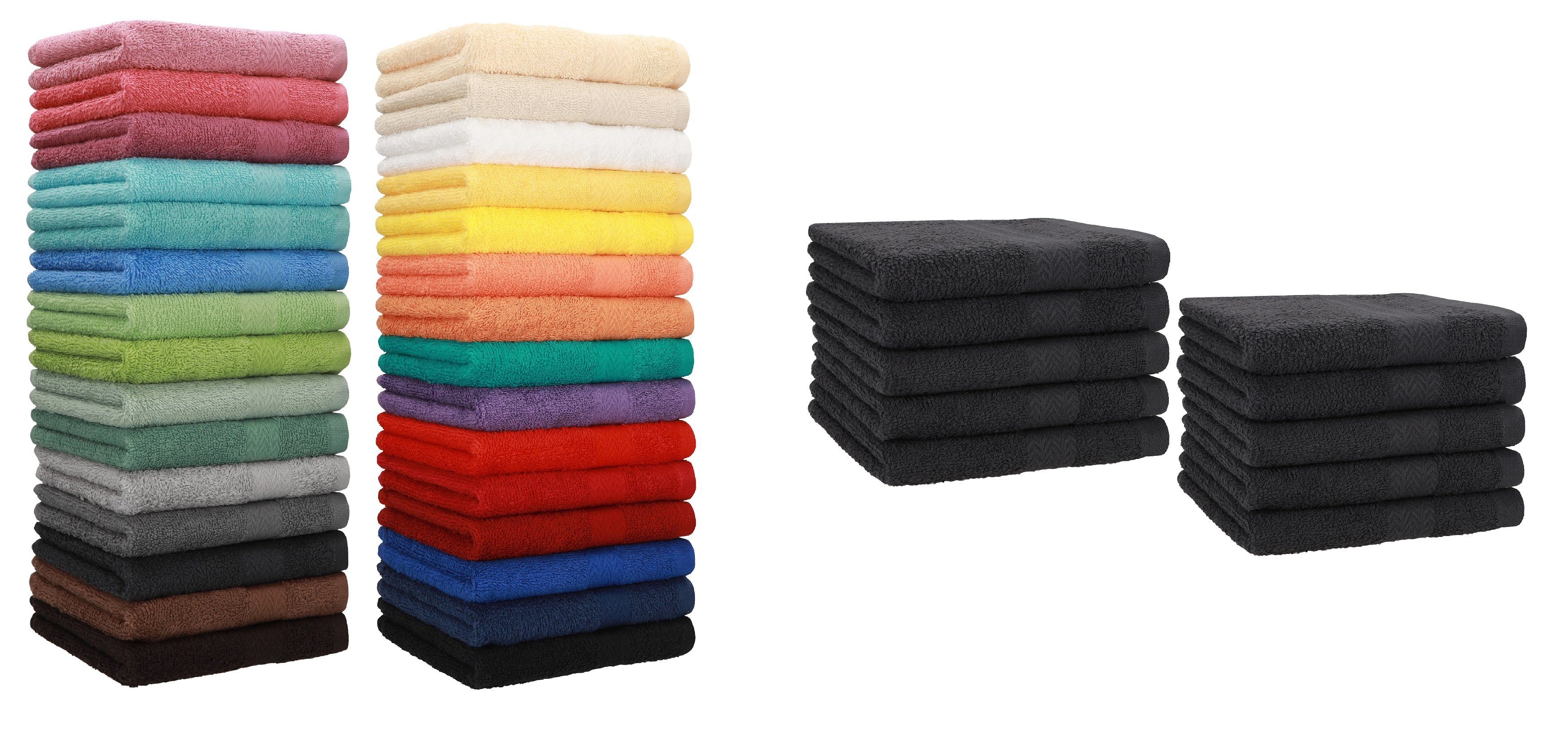 Betz Gästehandtücher 10 tlg. Gästehandtücher-Set PREMIUM 100 % Baumwolle 30x50cm, 100% Baumwolle (10-St)