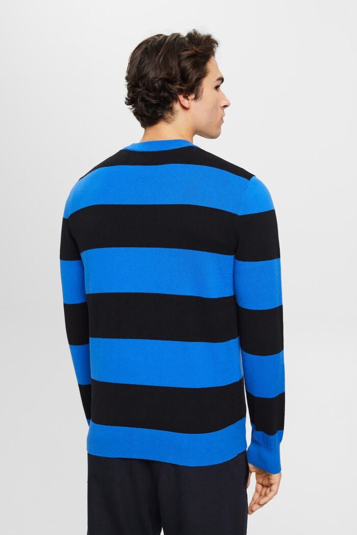 Gestreifter Strickpullover mit Kaschmir