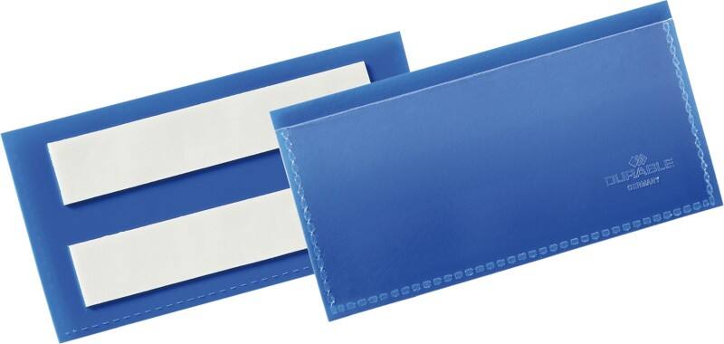 DURABLE Selbstklebende Etikettentasche PP (Polypropylen) 11,3 x 5,3 cm 50 Stück