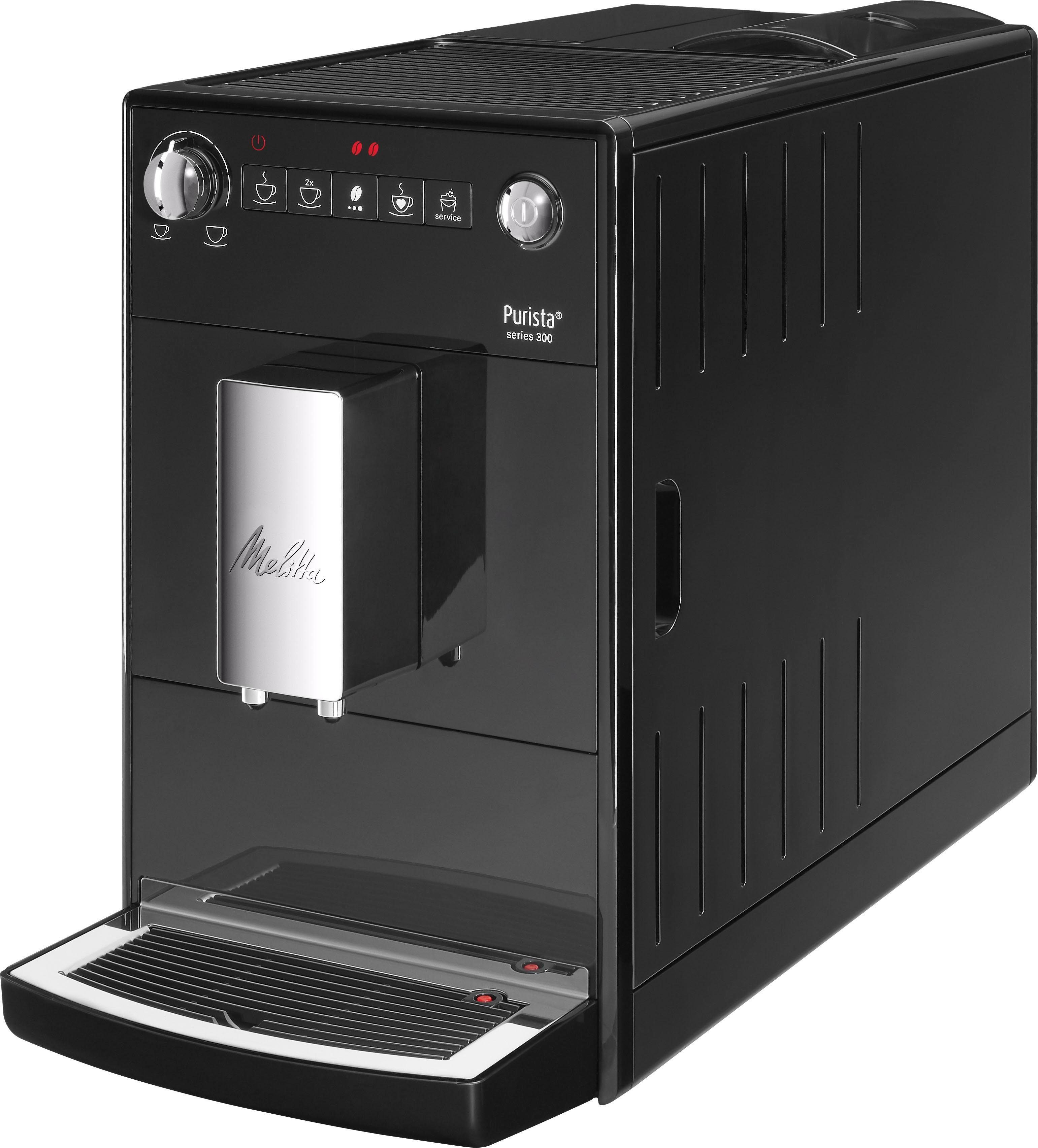 Melitta Kaffeevollautomat Purista® F230-102, schwarz, Lieblingskaffee-Funktion, kompakt & extra leise