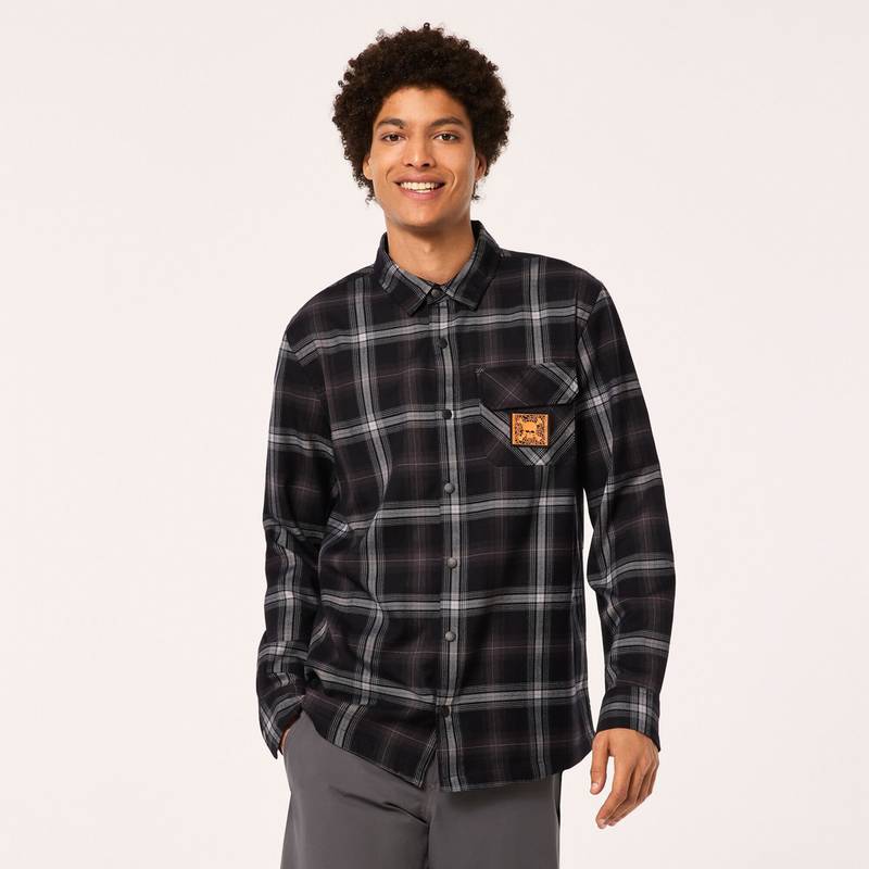 Oakley TC SKULL FLANNEL SHIRT Langarmhemd Herren