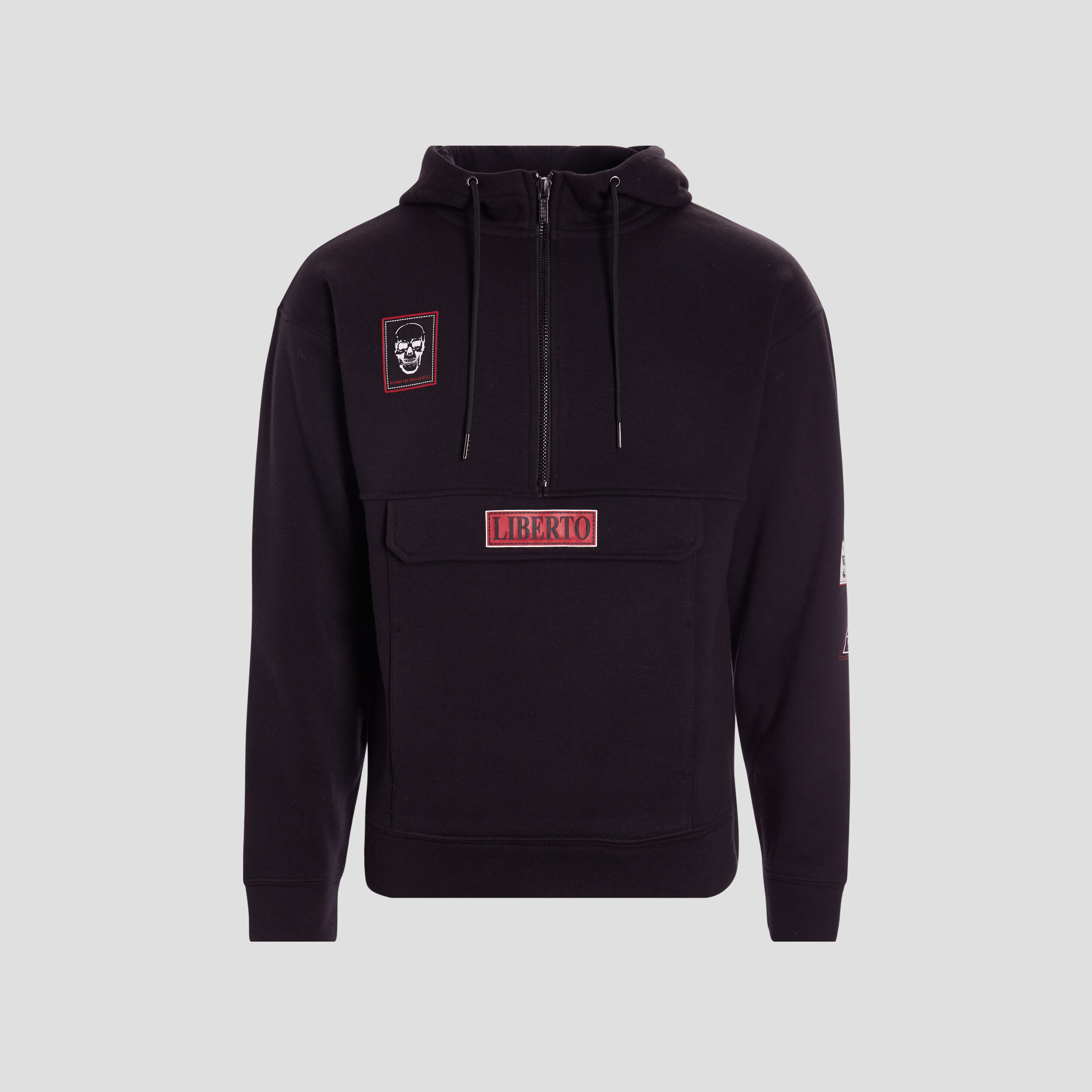 Sweat à capuche hoodie Liberto noir homme | La Halle