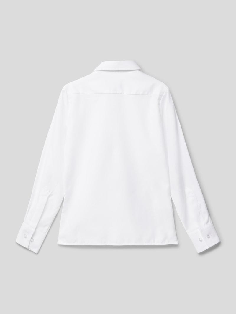 Slim Fit Hemd mit Kentkragen in weiß