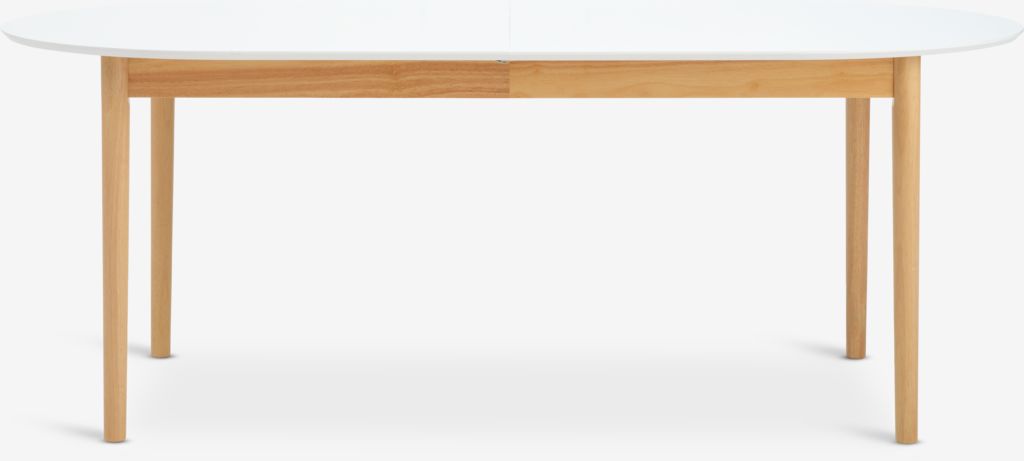 Table de salle à manger MARSTRAND 100x200/280 blanc/nature