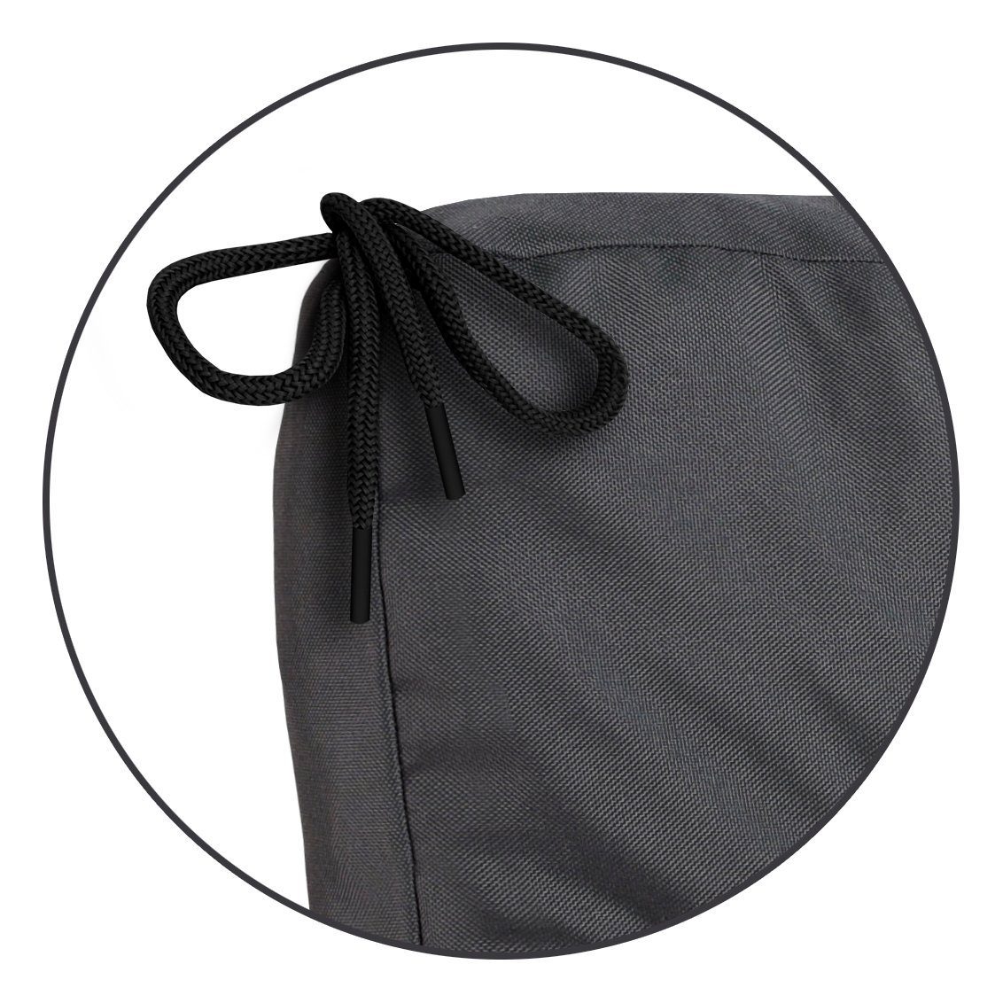 KingMatratzen Palettenkissen Wasserdichtes Sitzkissen 120x80x12cm für Set DUNKELGRAU #13, 1 Stück