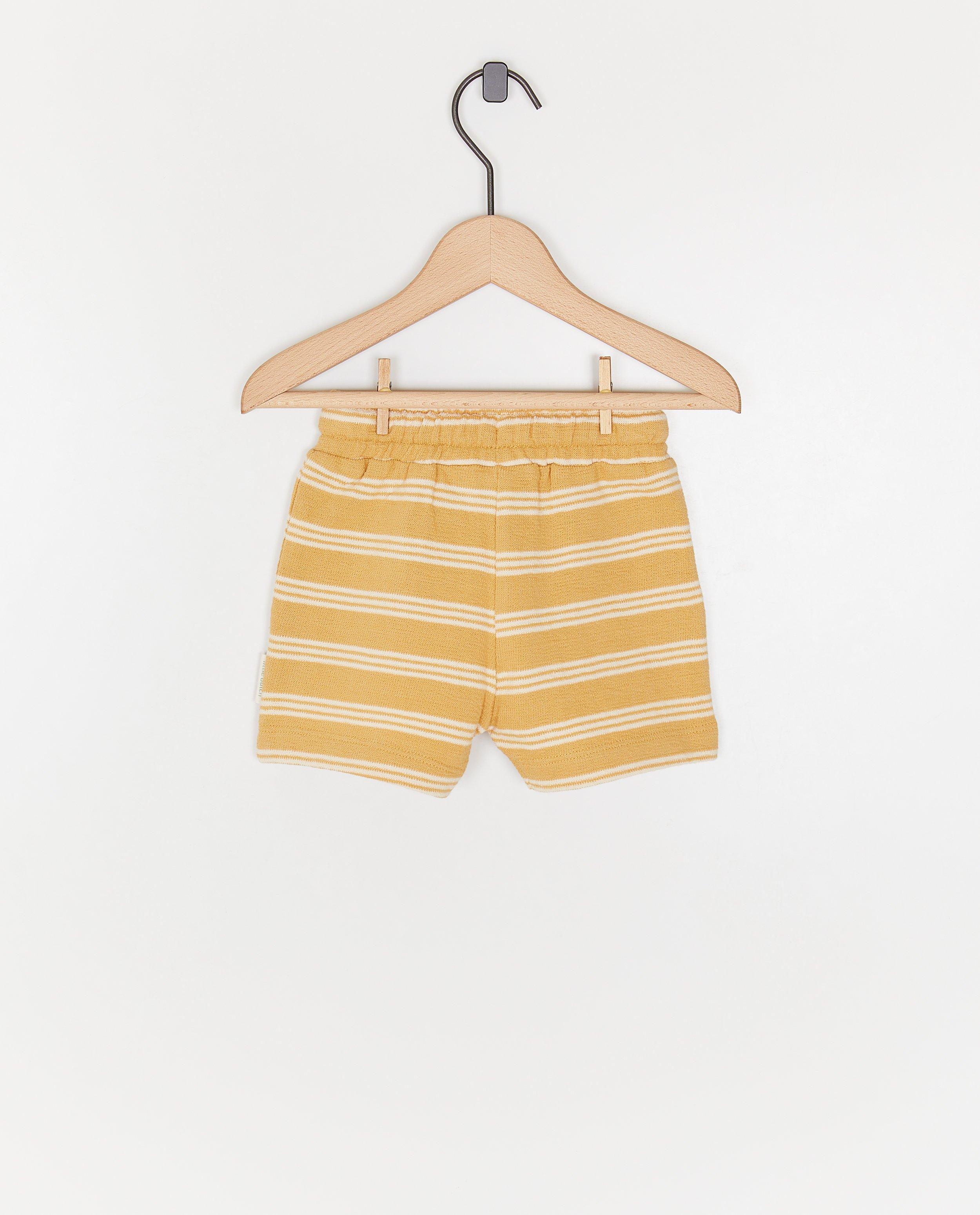 Pantaloni scurți Little Dutch cu galben texturat