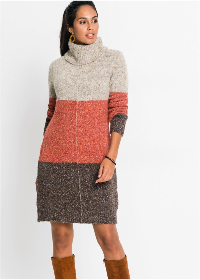 Strickkleid mit Rollkragen