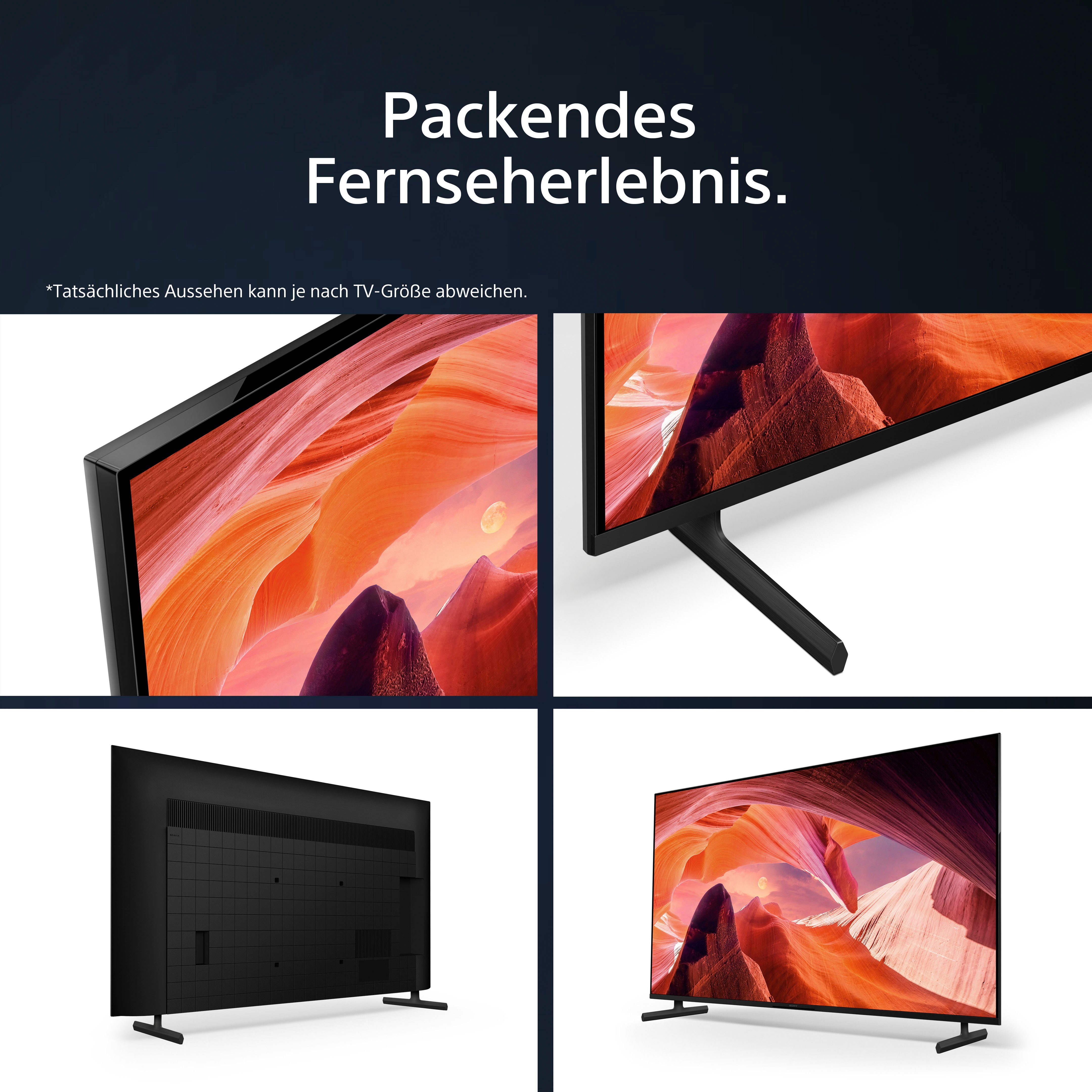 Sony KD-55X80L LED-Fernseher (139 cm/55 Zoll, 4K Ultra HD, Google TV, Smart-TV, HDR, X1-Prozessor, BRAVIA CORE, Triluminos Pro, HDMI 2.1, Gaming-Menü)