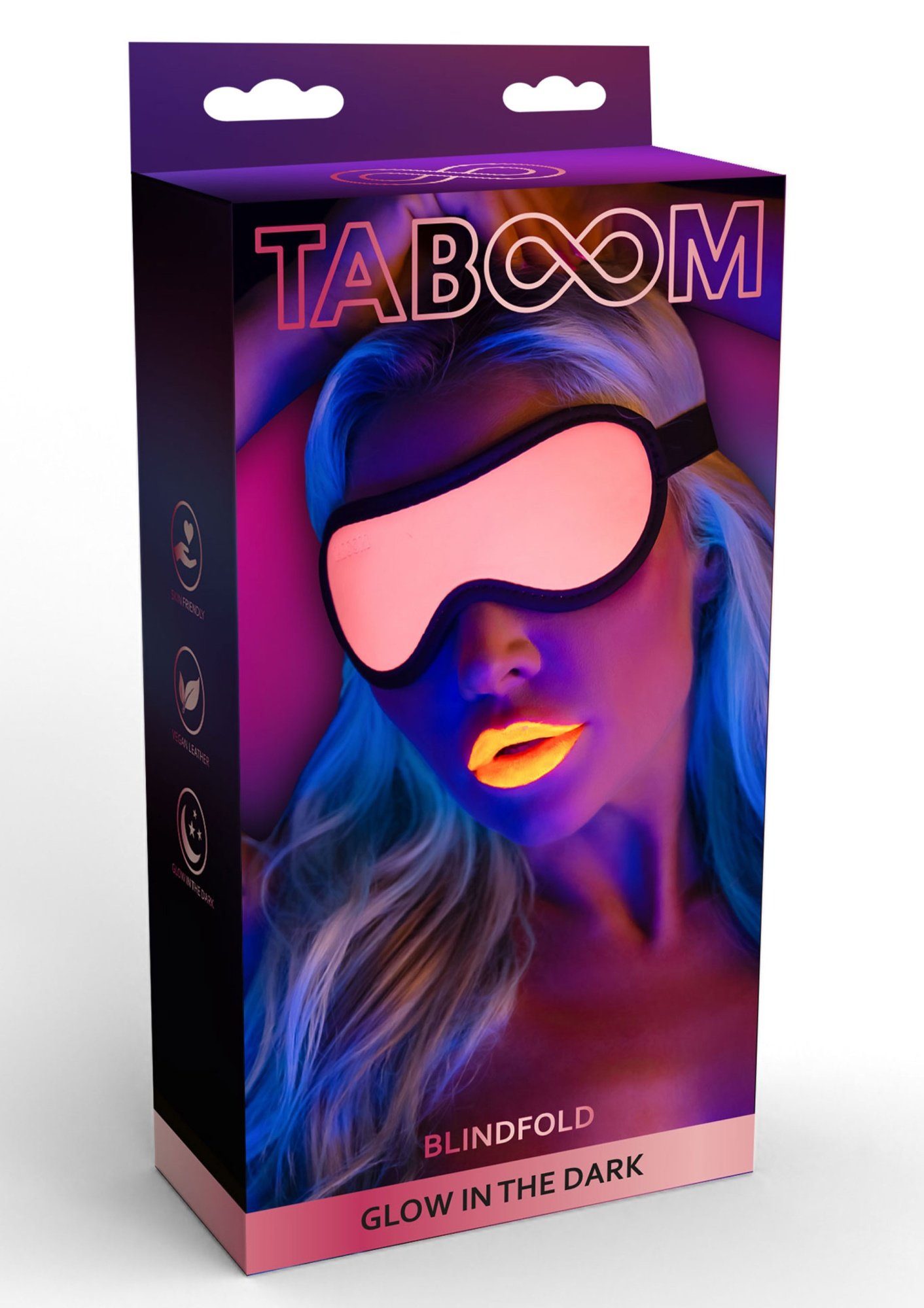 Taboom Augenmaske Augenmaske Glow in the Dark - rosa