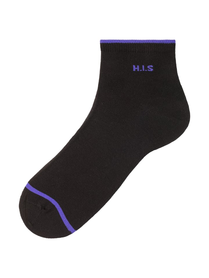 H.I.S Kurzsocken in 7x schwarz günstig kaufen