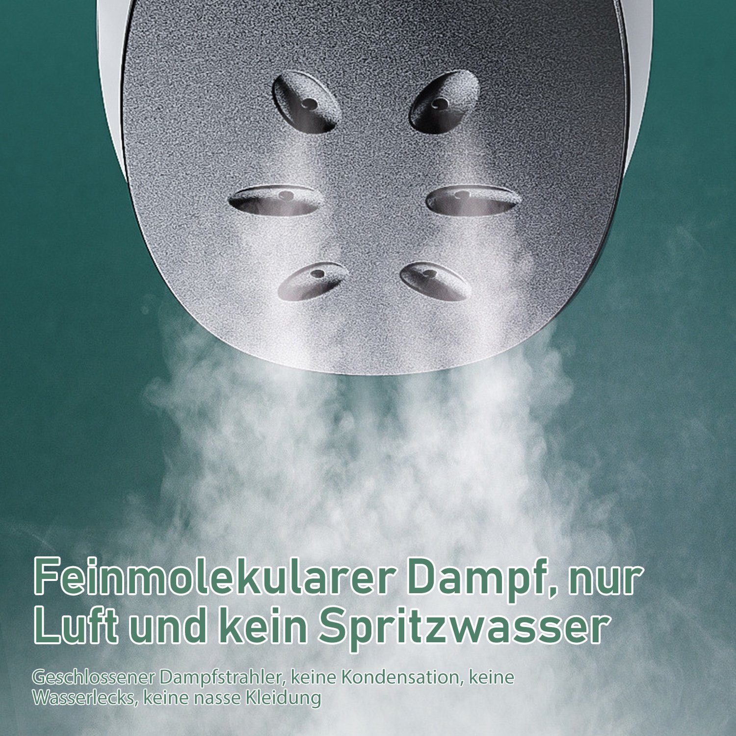 Kpaloft Dampfbürste 1000W, Sichtbarer Wassertank, Dampfglätter, 105ml Reisebügeleisen Haushalt